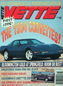 VETTE 1993 OCT - BARN FIND, FUEL INJECTION COLLECTION